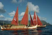 A Polynesisan voyaging canoe. Credit: National Oceanic and Atmospheric Administration