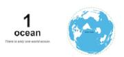 All of the Earth's oceans exchange water, so technically there is only one global ocean. Credit: National Oceanic and Atmospheric Administration